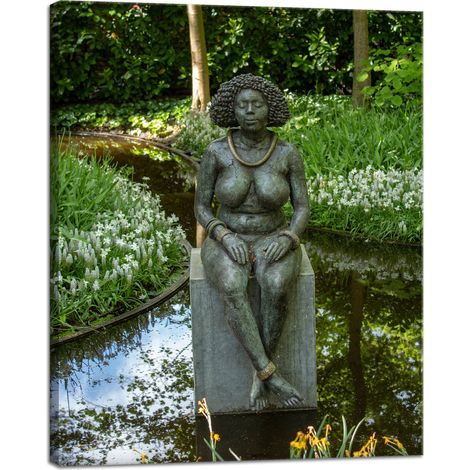 Leinwandgemälde Architektur Skulptur von Frauen 40x50