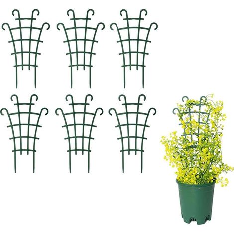 6 Tuteurs pour Plantes Grimpantes - Treillis Empilable & Réutilisable - Support Solide pour Légumes, Vignes et Fleurs (1/5)