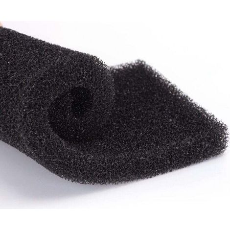 Éponge filtrante pour aquarium au charbon actif, L 32 x l 12 x H 2 cm, coton biochimique haute densité, grande taille, découpable (1/4)