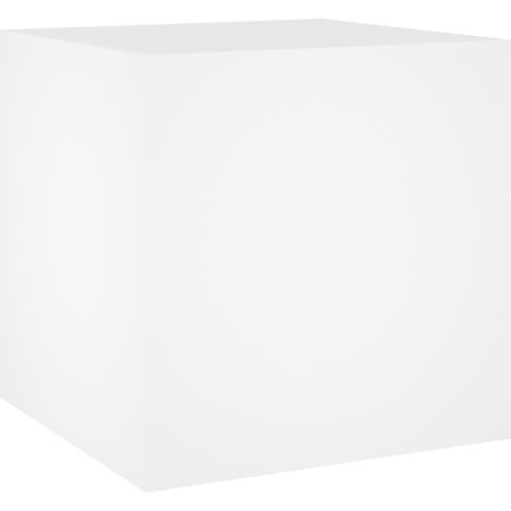 Macetero bancal elevado plantas flores terraza jardín 40 x 40 x 40 cm Blanco Madera de ingeniería 020037550