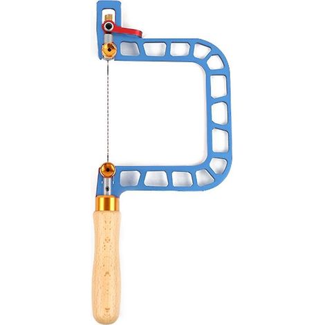 Handdrahtsäge aus legiertem Stahl, Laubsäge mit Aluminiumrahmen, Laubsäge für Holzbearbeitung, Handzugsäge