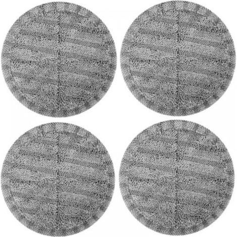 Panni di ricambio in microfibra per scope elettriche – Grigi, 4 pezzi, compatibili con G28/G29, diametro 16 cm (1/5)