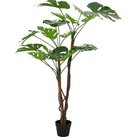 Künstliche Monstera Pflanze Grün 70 x 16 x 130 cm vidaXL (1/4)