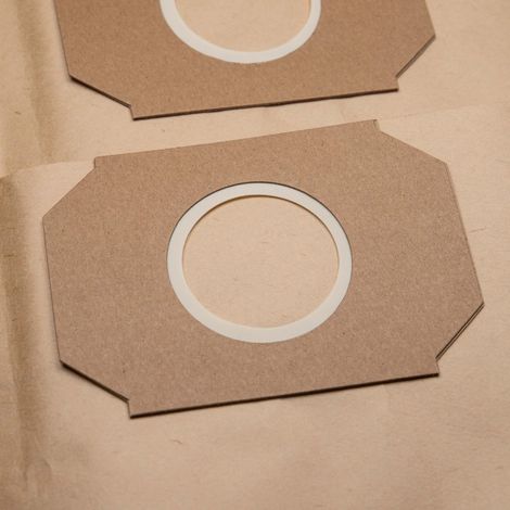 vhbw 5x sacchetto sostituisce Thomas 450, 787114, 787179 per aspirapolvere - 40cm x 34cm Marrone