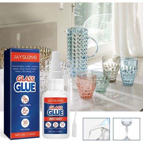 Colle de réparation pour verre, colle acrylique multifonctionnelle pour un collage et une réparation efficaces du verre et de la céramique – 30 g x 1 + pipette x 1 -- AUTLEAD (1/5)