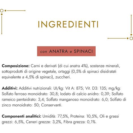 Purina Cat Gourmet Gold Mousse con Anatra e un Tocco di Spinaci - Purina Cat Gourmet Gold Mousse con Anatra e un Tocco di Spinaci - Lattina Da 85 Gr (1/5)