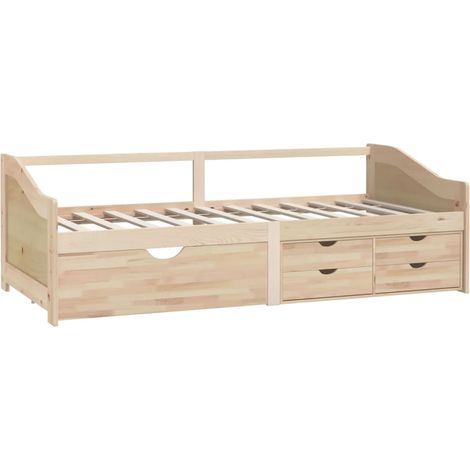 Lit de repos 3 places sans matelas Bois de pin massif 90x200 cm vidaXL (1/5)