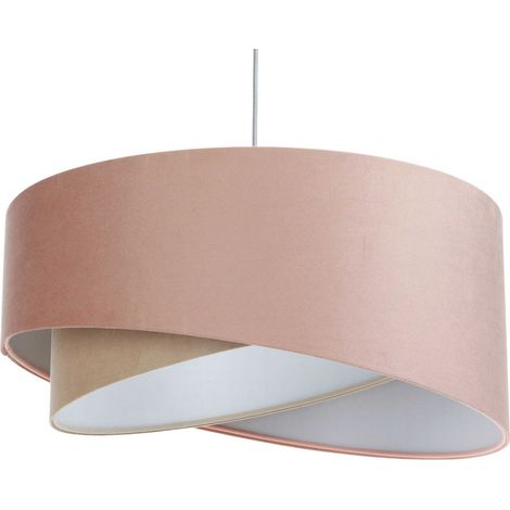 Suspension velours poudré pour chambre enfant lumière douce - Ø 40 cm - H20 cm (1/5)