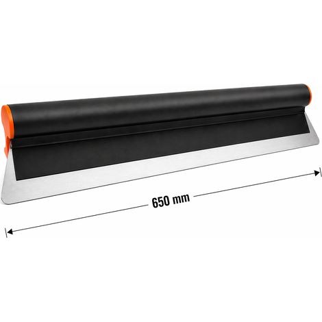 Spatola per intonaco Atlas Tools 65 cm 650 mm lama professionale Atlas Tools anodizzata nera falce per stucco da costruzione (1/5)