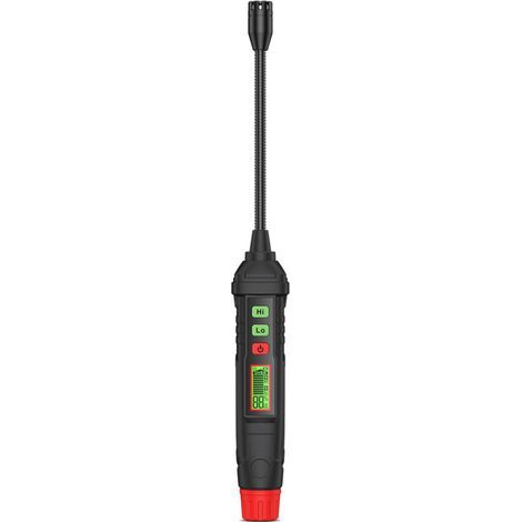 Détecteur de fuite de gaz portable HT61L, testeur de gaz combustibles méthane, analyseur de concentration avec affichage digital, outil multifonction alarme sonore,de (1/4)