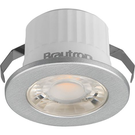 Mini spot LED rond argent 3W 6500K IP54 (1/5)