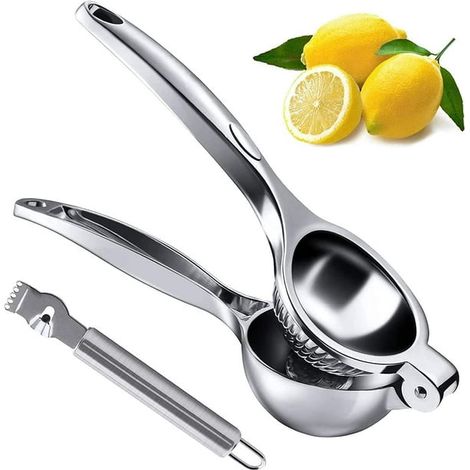 Robuste, korrosionsbeständige manuelle Zitruspresse aus Aluminium Hebelbetätigte Zitronenpresse für Zitronen und andere Früchte praktisches Küchengerät rostfrei (1/5)
