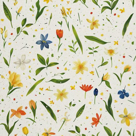 Tela decorativa para exteriores Oxford - Motivo primaveral I DX7407 (1/5)