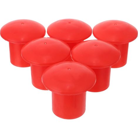 Casquettes De Sécurité Pour Barres D'Armature Bouchon Protection Fer À Béton 60 Pièces Plastique Haute Visibilité 2.36X2.36X4.33 Pouces Protection Chantier Construction (1/5)