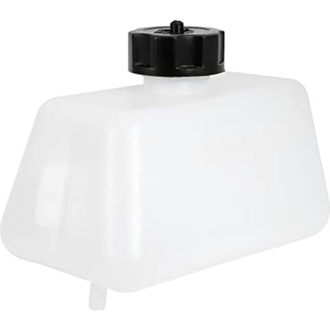 Mini réservoir d'essence en plastique de 1 l, compact, durable, blanc, avec couvercle noir, idéal pour le stockage et le transport du carburant (1/3)