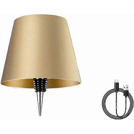 Lampe bouteille sans fil, rechargeable, tactile et à intensité variable, LED, pour bouteilles de vin, idéale pour l'intérieur et l'extérieur des restaurants et bars. (1/5)