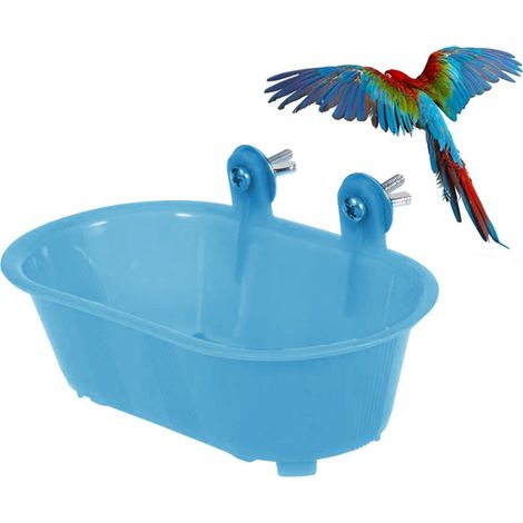 Bain Pour Oiseaux - Bac À Bain Extérieur Détachable Et Réglable Pour Jardin Terrasse - En Plastique Robuste - 1 Pièce (1/5)
