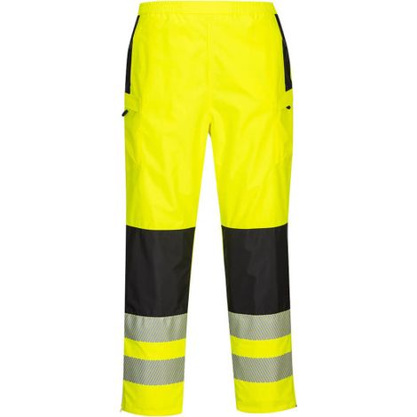 Pantalón para lluvia PW3 de alta visibilidad para mujer Amarillo/Negro XS