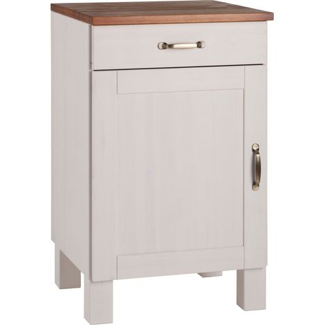AlbyMeuble de cuisine avec une porte et un tiroir en bois de pin (1/5)