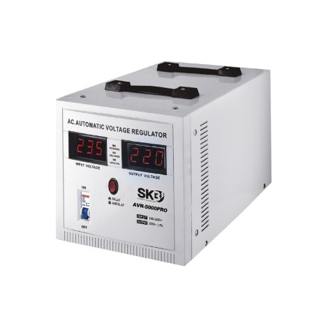 STABILIZZATORE ELETTRONICO DI TENSIONE PROFESSIONALE 5000VA 3000W SKB