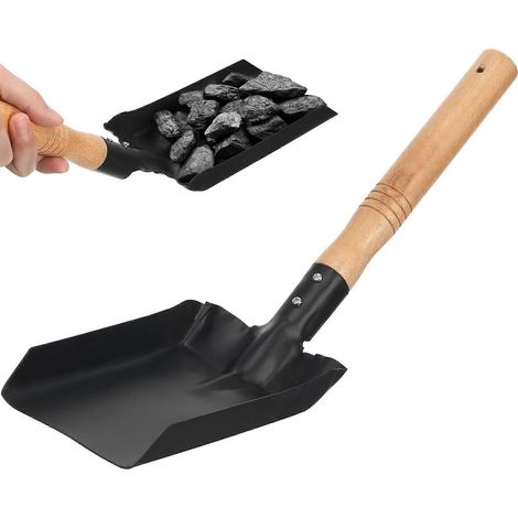 Petite pelle en fer, pelle à manche en bois, pelle en fer pratique, pelle de jardinage, pelle à déchets (1/4)