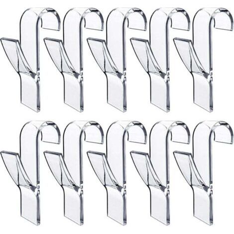 10 Pièces Crochet Seche Serviette,Crochet Radiateur Seche Serviette,Peignoirs,Plastique,Pour Tous Les Radiateurs Standards,Salle De Bain Et Cuisine,Flexibles,Amovibles(Transparent) (1/4)