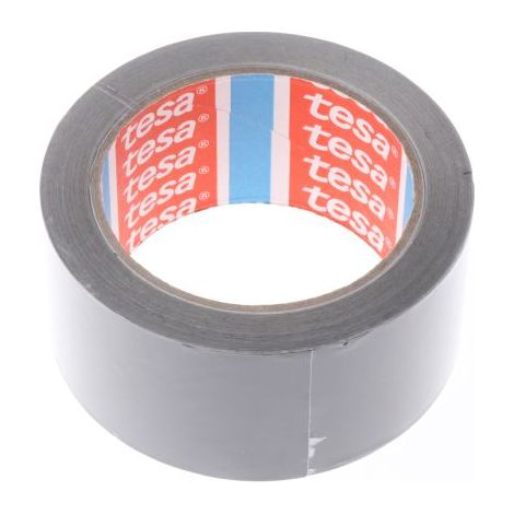 Tesa – Ruban adhésif de fermeture aluminium 505770000001 – Noir mat 50 mm x 25 m – Résistant à la chaleur et aux acides – Pour fixation chauffage et climatisation - MM 1 PC (1/6)
