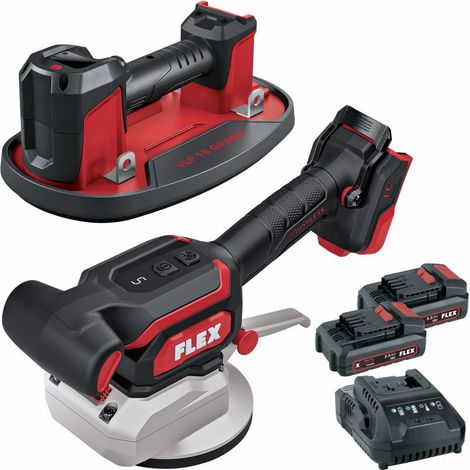 Aspirateur sans fil FLEX Grabo et vibrateur à carrelage VLP 18.0 C + TV 18-EC C + P-Set 22 Q - 535929