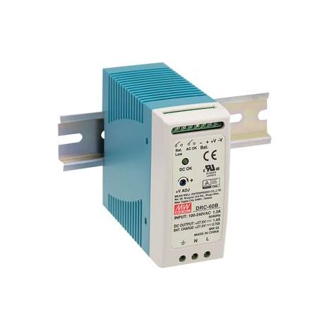 BLOC DALIMENTATION À DÉCOUPAGE POUR RAIL DIN MEAN WELL DRC-60A