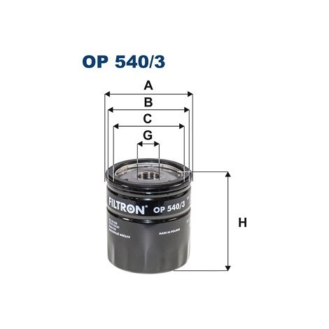 FIL OP 540/3 Ölfilter