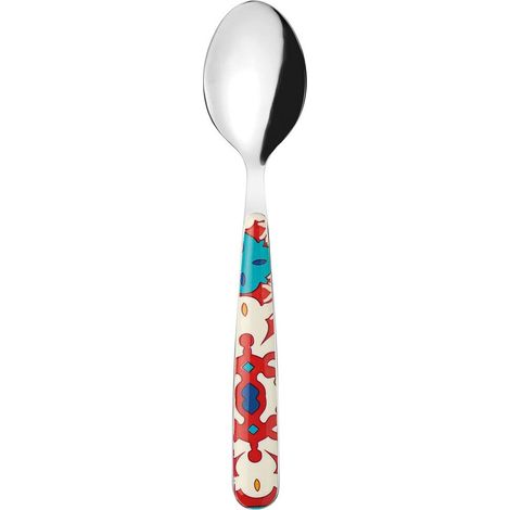Cucchiaio 21 cm fiore e limone rosso