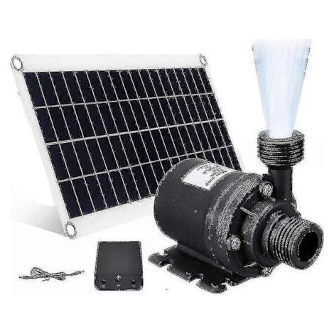 Pompe à fontaine de jardin solaire - Fonctionnement silencieux, 800 L/h, 12 V CC (50 W) (1/5)