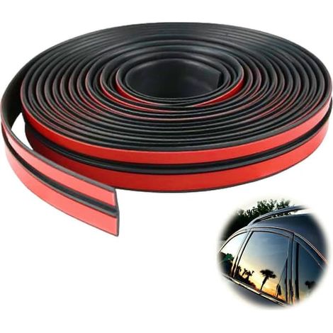 Bande adhésive universelle de 4 mètres pour pare-brise, protection solaire, joint de porte, bande en caoutchouc autocollante, joint de pare-brise de voiture 19 mm x 4 m (1/5)