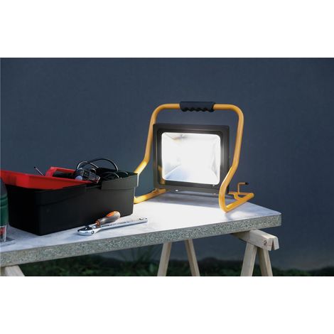 Proyector LED portátil + cable 50w 6500k 4000 lúmenes IP65
