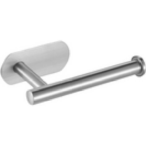 Porte Rouleau de Papier Toilette Auto-Adhésif, Inox 304 – Finition Chrome Anti-Traces, Sans Perçage, 16cm, Salle de Bain (1/4)