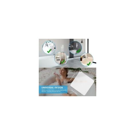 Juego de 2 atrapacabellos para ducha, tapas de desagüe para ducha, filtro de silicona para lavabo/bañera/ducha - Tapón de goma para baño/cocina - Crezuo