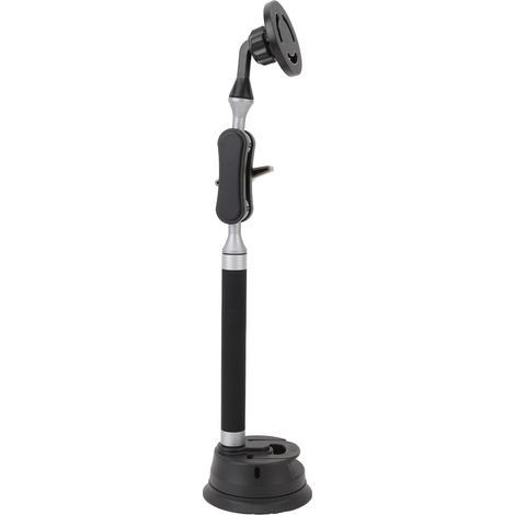Support de fixation à ventouse pour pare-brise, en alliage d'aluminium, pour téléphone, caméra sportive et tablette. Compatible avec les vitres avant. (1/5)