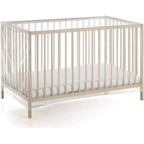 Moustiquaire Lit bébé universel pour bébé , blanche, 80x160x65CM (1/4)
