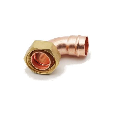 PrimaPlus 22mm x 1" Solder Ring Copper Cylinder Union Fitting (1/3)
