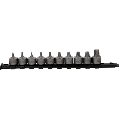 Jeu de douilles à embout 3/8" TX KS Tools courtes, 10 pcs, T10-T55 (1/5)