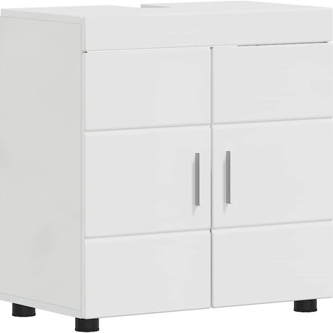 Maison Exclusive - Set di Armadi da Bagno TULUM Bianco Lucido 60 x 34 x 63 cm