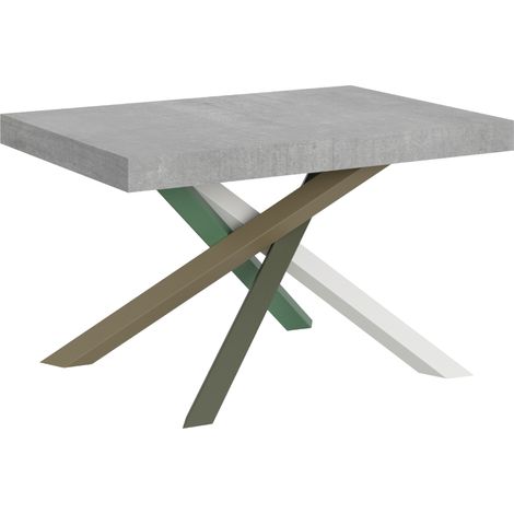 Tavolo allungabile 90x120/224 cm Volantis Cemento telaio 4/A