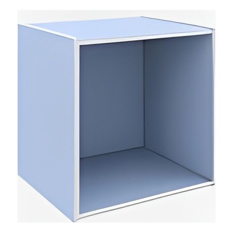 CUBO 35X29X35 CM AZZURRO