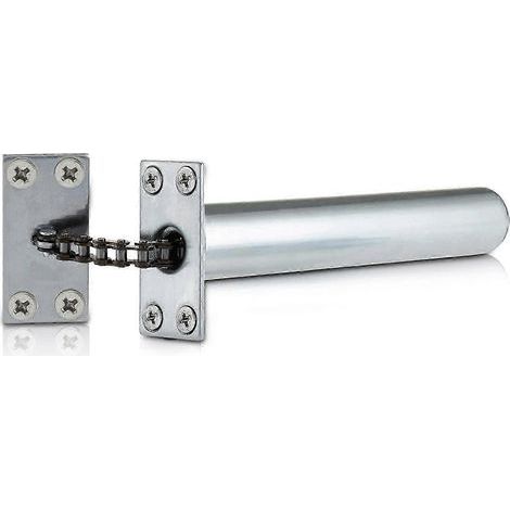 Unsichtbarer Türschließer in Satinchrom für Innentüren, Soft-Close-Mechanismus, automatischer Türschließer für Innentüren (1/5)
