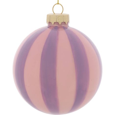 BDN VERRE 80MM RAYE BICOLORE - Feeric lights & christmas (1/4)