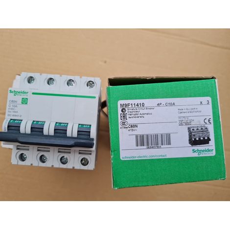 C60N 4P C 10A SCHNEIDER M9F11410 Disjoncteur