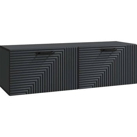 Mueble para TV de pared Negro 98 x 31 x 30 cm