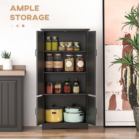 Armoire de rangement à plusieurs niveaux, grand espace garde-manger avec étagères réglables (1/5)