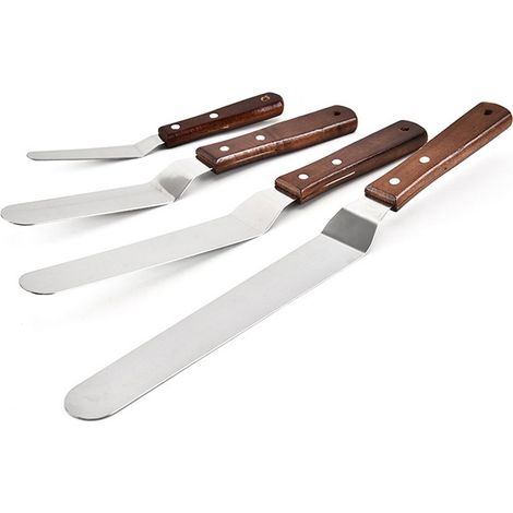 Set De Plaques À Gâteaux - 4 Pièces En Acier Inoxydable - 10 15 20 25 Cm - Pour Décoration Pâtissière - 4 Unités (1/5)