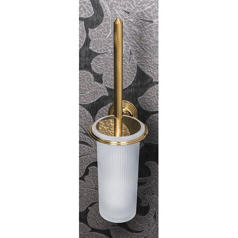 COLOMBO DESIGN Hermitage b3307 porta scopino parete van/hps portascopino vetro acidato natur/oro codice prod: B33070HPS-VAN (1/3)